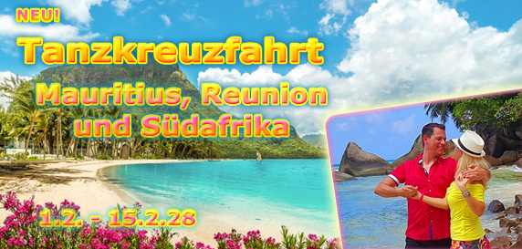 ROYALDANCE Tanzkreuzfahrt Mauritius, Reunion und Südafrika 