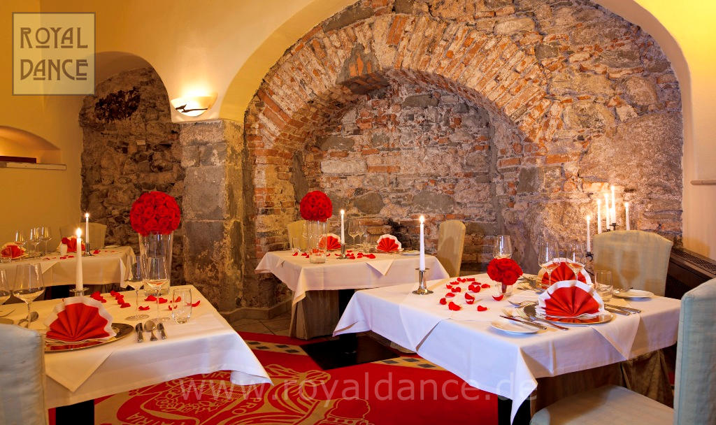 Restaurant im Schloss der Tanzreise